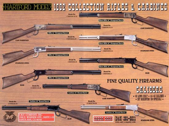 Hartford Model 1892 Collection Rifles & Carbines