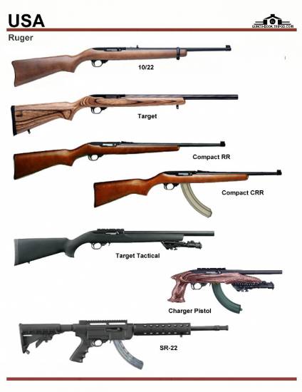 США: Ruger 10-22, Target, Compact RR, ...