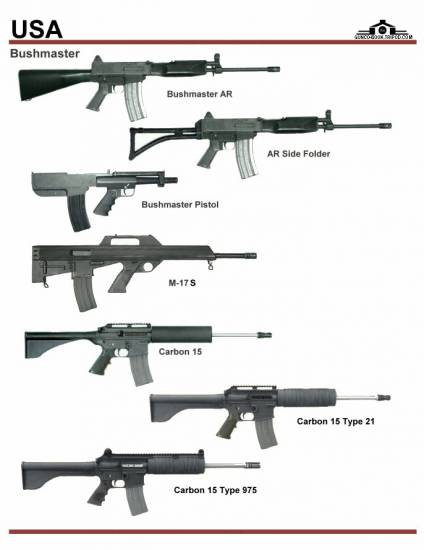США: Bushmaster AR, Pistol, M-17S, Carbon 15