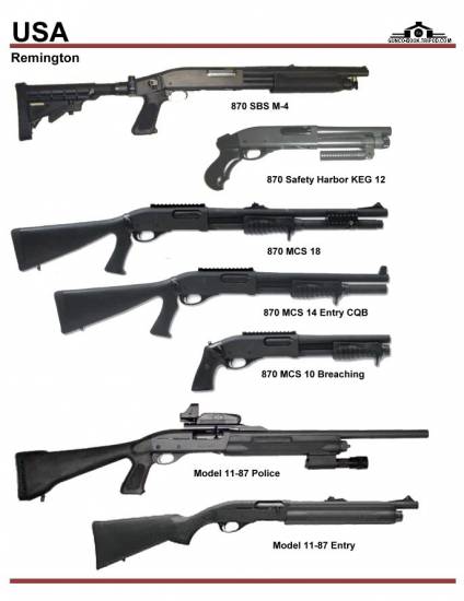 США: Remington 870 M-4, 870 MCS, M 11-87