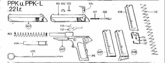 Walther PPK / PPK-L .22 lr