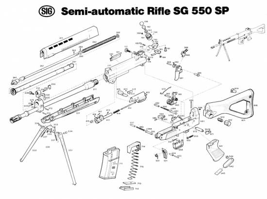 SIG SG 550 SP Semi-automatic Rifle