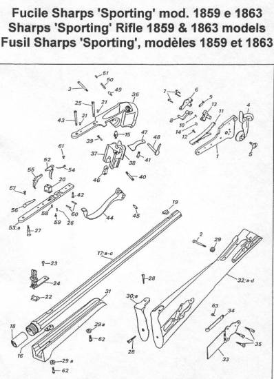 Sharps «Sporting» Rifle 1859 & 1863 models