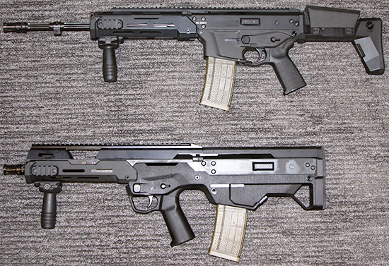 MSBS-5.56K (сверху) и MSBS-5.56B (снизу)