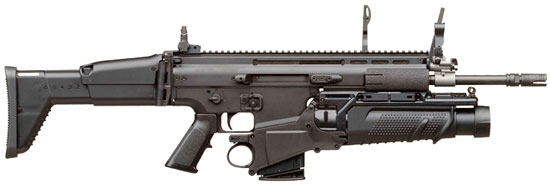 FN SCAR-H с подствольным гранатометом
