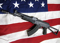 Высококачественный АК сборки Rifle Dynamics на американском флаге