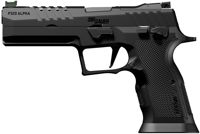 Пистолет SIG
Sauer P320 X-Five Alpha с двумя стальными прицельными приспособлениями