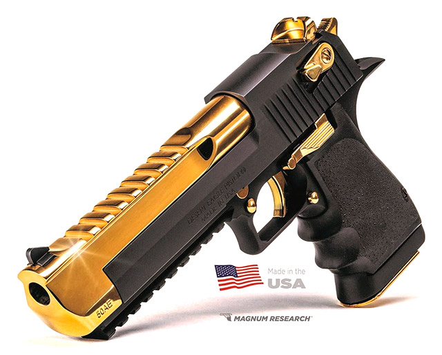12,7-мм пистолет Desert Eagle L6″ Black T-Gold
