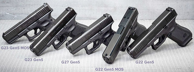 Новые модели пистолетов Glock Gen 5 калибра .40 S&W