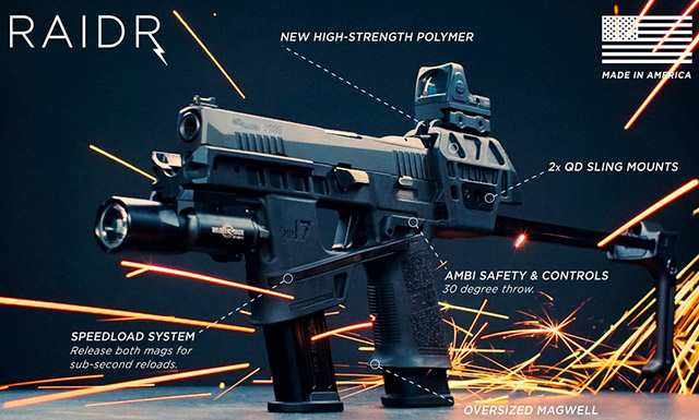 Особенности пистолетного
 конвертера FLUX Defense MP17 Raider