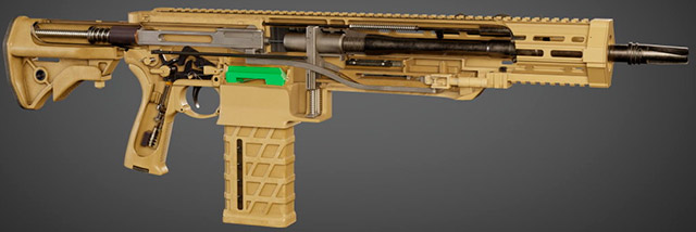 Общее устройство 6,8-мм винтовки NGSW-R фирмы Textron