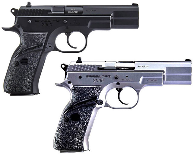 Пистолеты SAR 2000 (Sarsilmaz KILINÇ 2000) в воронёном и нержавеющем вариантах