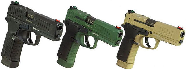 Кроме чёрного, пистолеты VIS 100 M1 предлагаются в цветах Coyote и O.D. Green