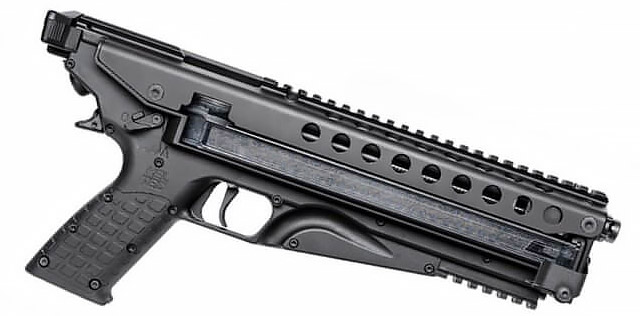 Как и всё оружие фирмы KelTec, новый 50-зарядный полуавтоматический пистолет KelTec Р50 выглядит довольно необычно