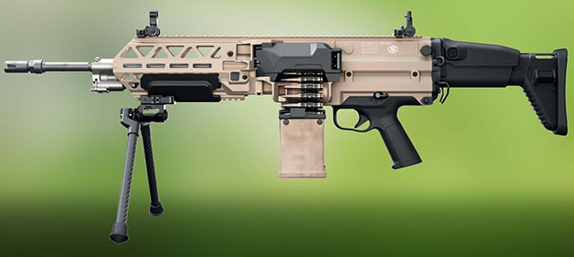 FN EVOLYS 7,62 калибра 7,62x51 мм NATO весит всего 6,2 кг