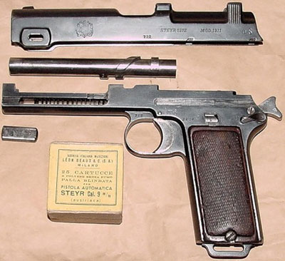 Steyr M1911 неполная разборка