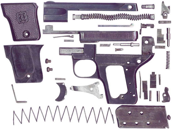 Clement M 1907 детали пистолета