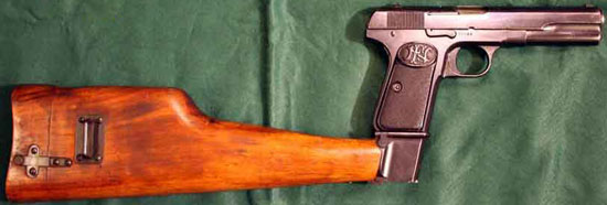 FN Browning M 1903 с примкнутой кобурой-прикладом