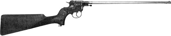 Револьвер-карабин для пограничной стражи, изготовленный на базе револьвера Наган обр 1895 г