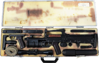 Пластмассовый футляр в виде чемоданчика типа «дипломат» для стрелково-гранатометного комплекса ОЦ-14 «Гроза»