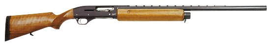 МР-153. Самозарядное ружьё с подствольным трубчатым магазином. Автоматика ружья действует за счёт отвода пороховых газов из канала ствола