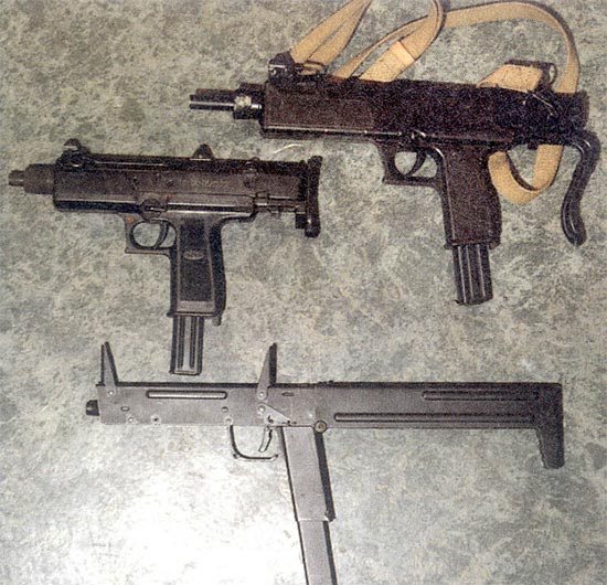 Современные ПП, стреляющие с заднего шептала (сверху вниз): АЕК-919, АЕК-919К, ПП-90