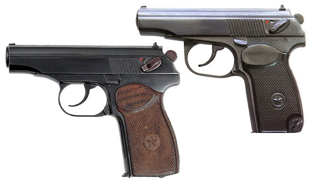 Пистолеты ПМ 1949 и 2009 годов изготовления