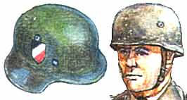шлем немецкий общевойсковой и парашютный образца 1936 года