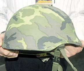 Внешний вид армейского шлема, сконструированного с применением системы NOSHA