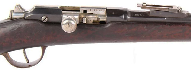 Вид на элементы управления винтовки Gras Mle 1874