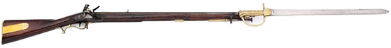 Baker Rifle с примкнутым штыком