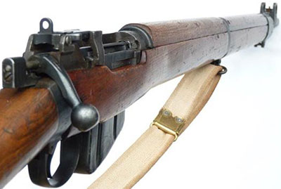 Вид на прицельные приспособления винтовки No.4 Mk I