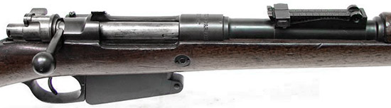 Вид на элементы управления Mauser 1889/36