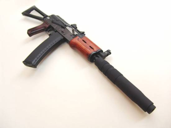AKS-74U (with suppressor)