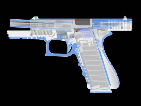 Glock 17 (X-ray of the gun)