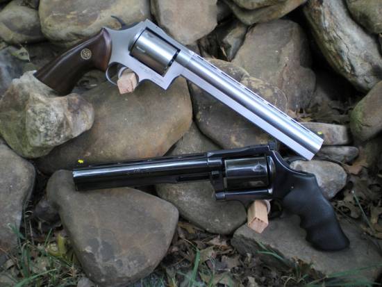 Blued and Stainless Dan Wesson 445 Super Mag
