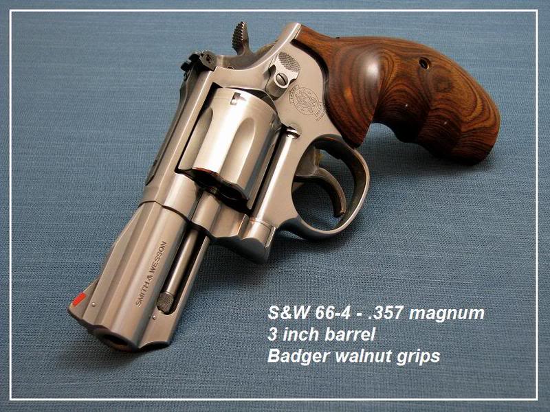 S&W 66-4 - .357 magnum.