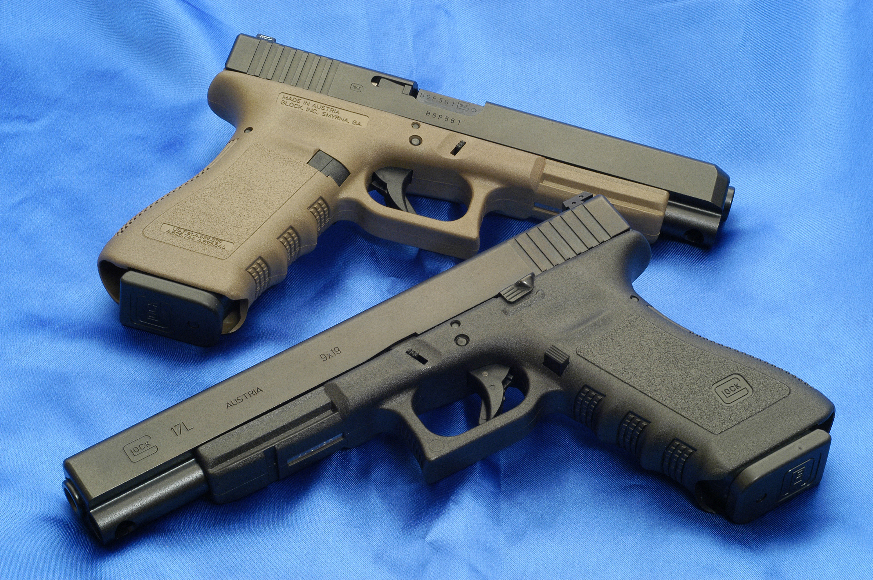 Glock 17L and 34.