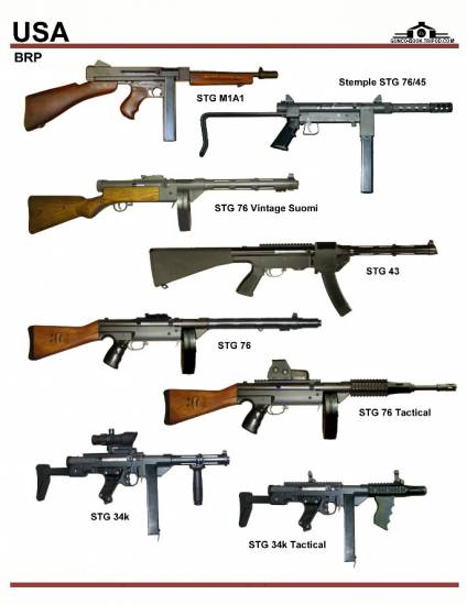 США: BRP STG M1A1, Stemple STG 76-45, STG 34k, ...