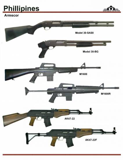 Филиппины: Armscor Model 30, Armscor M1600, ...