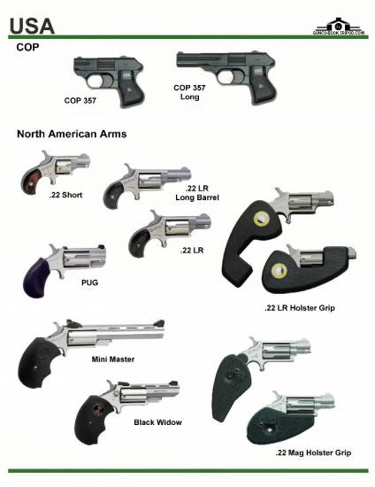 США: COP 357, North American Arms Mini Revolver...