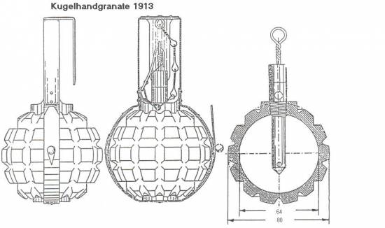 Kugelhandgranate 1913