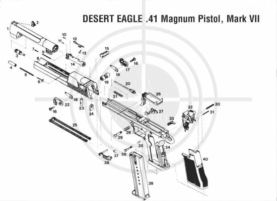 Desert Eagle 41 mag Mark VII