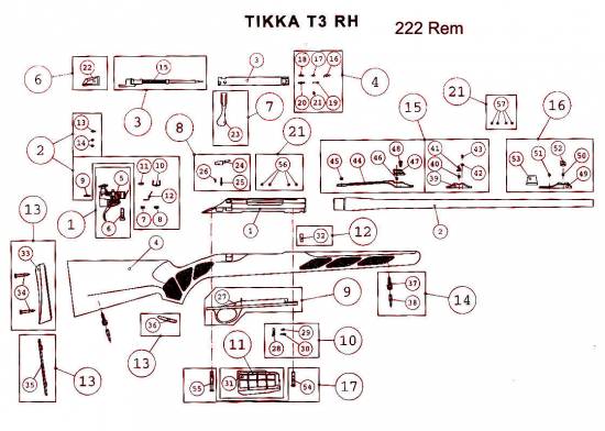 Tikka T3 RH .222 Rem