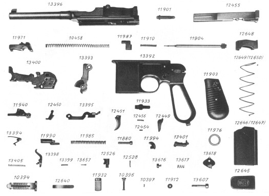 Mauser C-96 (complete disassembly)