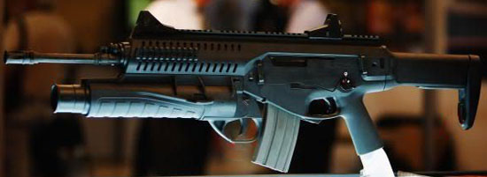 штурмовая винтовка ARX-160 с установленным гранатометом GLX-160