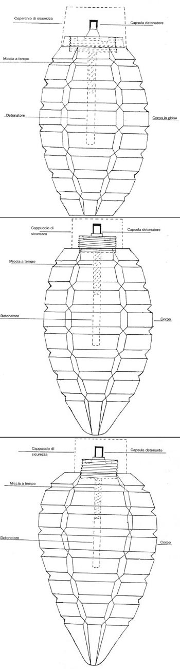 Shwehrhandgranate с различными формами корпуса