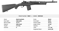 Ruger Mini-14 Tactical Rifle in 300 AAC Blackout