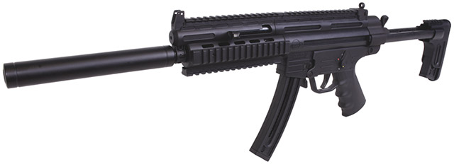 Эта самозарядная реплика пистолет-пулемета MP5 калибра .22 LR также 
имеет маркировку Made in Germany, являющуюся синонимом высокого качества
 продукта