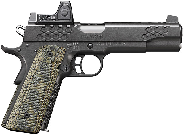 Пистолет Kimber KHX
Custom (OI) в стандартной комплектации идёт с
Trijicon RMR 06 Type 2
